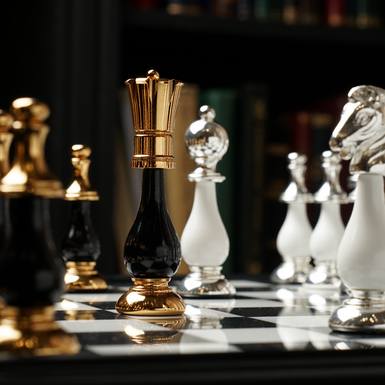 Детализированные шахматные фигурки фото