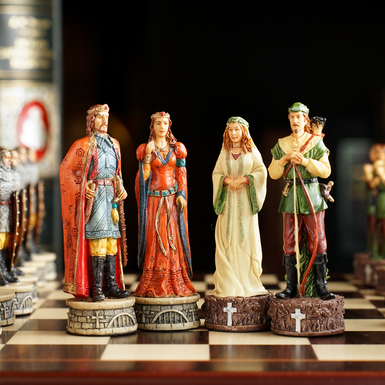 Chess set in the interior photo