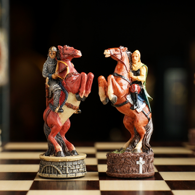 Knight and pawn photo