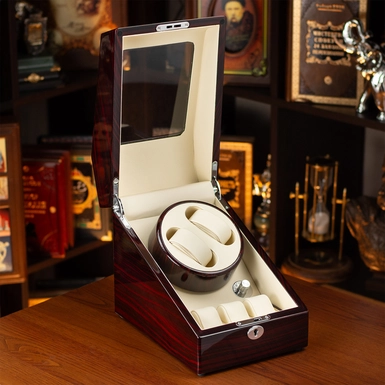 wow video Скринька для підзаводу 2-х годинників "Eternal Rhythm" від Asen