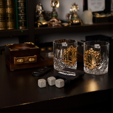 Подарочный набор для виски и гильотина для сигар фото 1