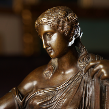 statuette on stand photo