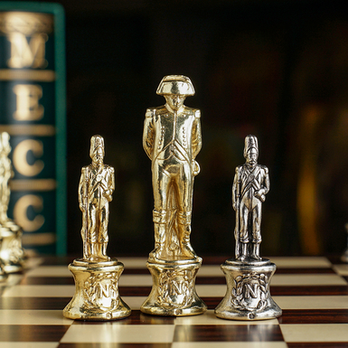 Detailed chess pieces photo