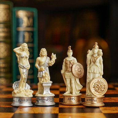 шахові фігурки з емалі фото