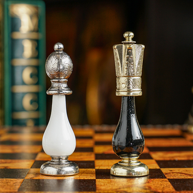 Knight and pawn photo