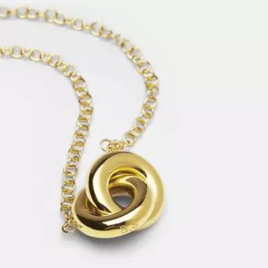 wow видео Подвеска "Circle" из позолоченной стали 316L от Skultuna