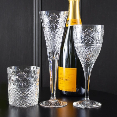 wow video Crystal wine glasses "Beaconsfield" (2 pcs) by Royal Buckingham