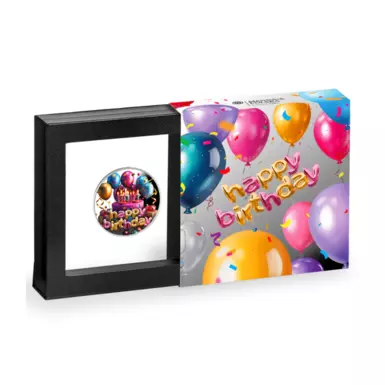 wow відео Срібна монета "Happy Birthday", 500 франків КФА