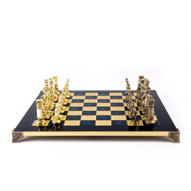 Brass chess board photo