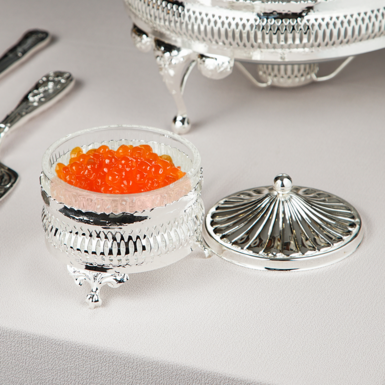 silver-plated caviar photo