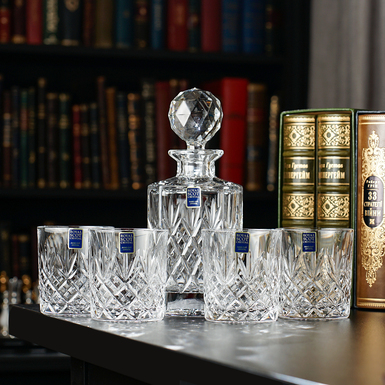 купити кришталеві склянки та графин фото 1