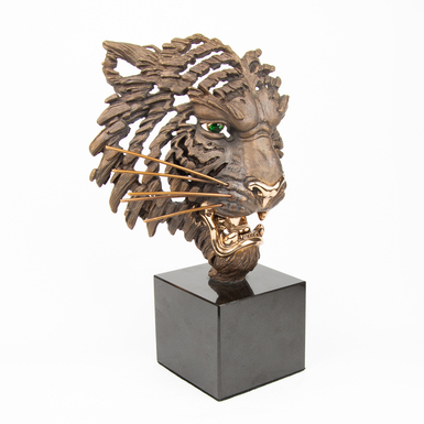 Бронзова статуетка "Маска тигра" від братів Озюменка фото 1