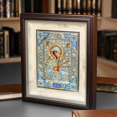 значок у дерев'яний кадр фото 1