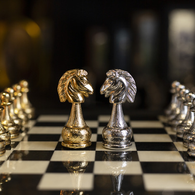 Chess on the board photo