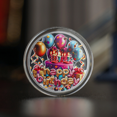 60_купити срібну монету сувенір на день народження фото 1