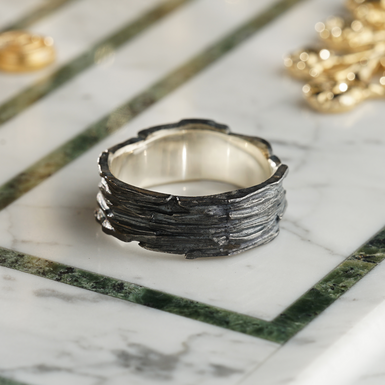 Серебряное кольцо "Дерево жизни" фото