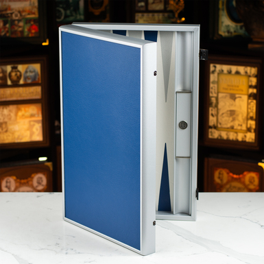 Преміальні нарди ручної роботи блакитного кольору фото 1