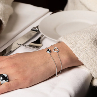 стильный женский серебряный браслет