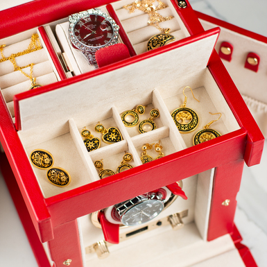 компактна скринька для зберігання годинників та прикрас фото 1