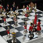 Shiny chess pieces photo