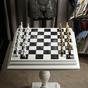 Detailed chess pieces photo