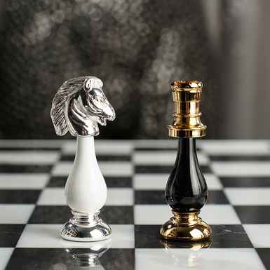 Knight and pawn photo