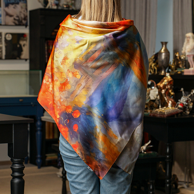 Шовкова хустка за мотивами картини Клода Моне фото 1