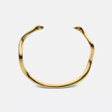 wow видео Браслет из позолоченной стали "Snake"