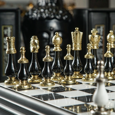 wow video Елітні шахи "White Marble" від Italfama