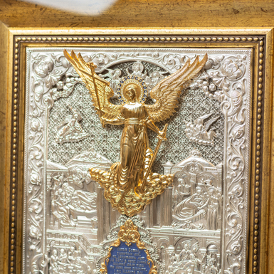 ікона ангела зберігача з позолотою фото 1