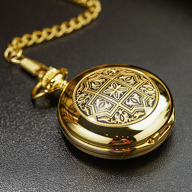 позолоченные карманные часы фото