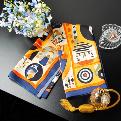 wow відео Шовкова хустка «Колекція мистецтва