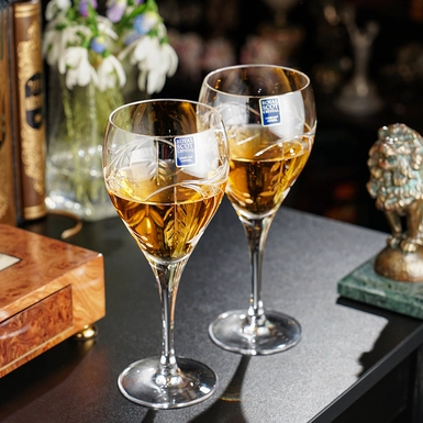 wow video Хрустальные бокалы для вина "Catherine" (2 шт)