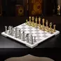 wow video Handmade chess set with marble board