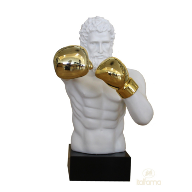 Resin sculpture on marble base photo