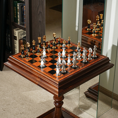 Шахматный набор в интерьере фото
