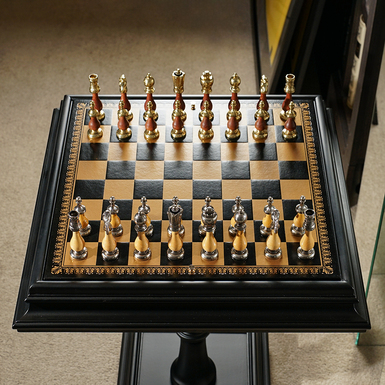 Шаховий набір в інтер'єрі фото