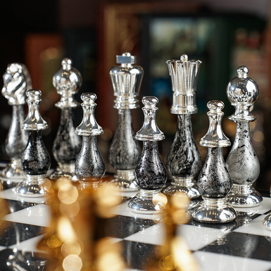 шахові фігури з латуні фото 1