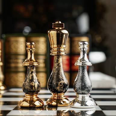 шахова фігура король та пішаки фото 1