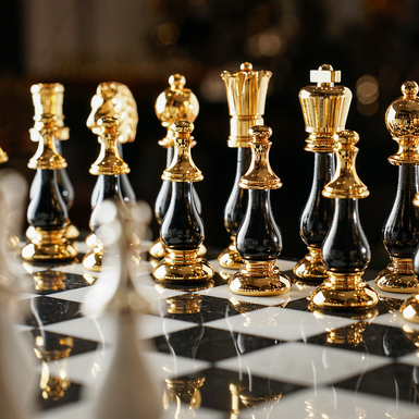 черные шахматные фигуры фото 1