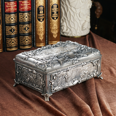серебряный ларец для рюмок фото 1