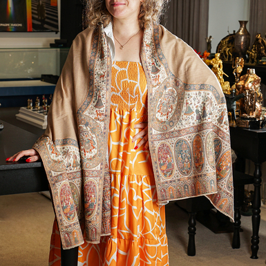 шаль из шелка фото