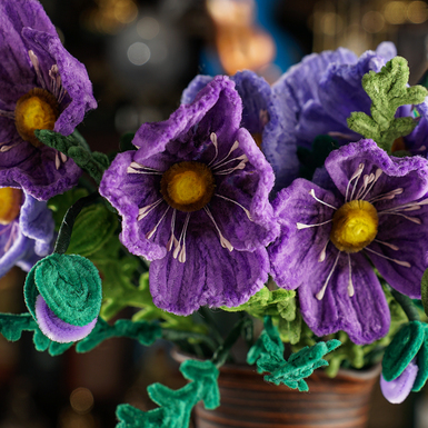 "Пурпурные маки" ручной работы фото