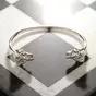 wow video Silver plated bracelet "Labrador" by Skultuna