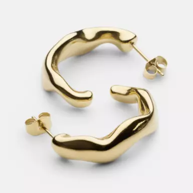 wow видео Серьги с позолотой "Lilly" от Skultuna