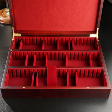 шкатулка с бархатной отделкой фото 1