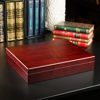 деревянный бокс для монет фото 1