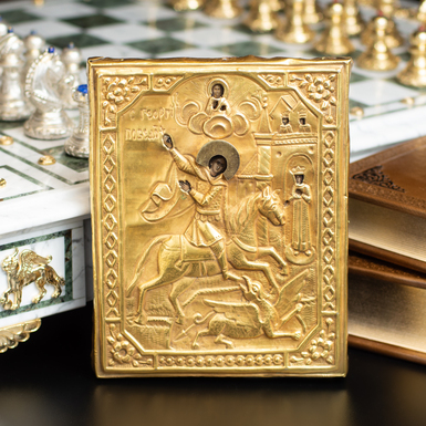 Купить старинную икону Георгия Победоносца