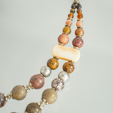 ожерелье с перламутром фото