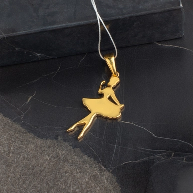 wow відео Срібна підвіска з позолотою "Ballerina"